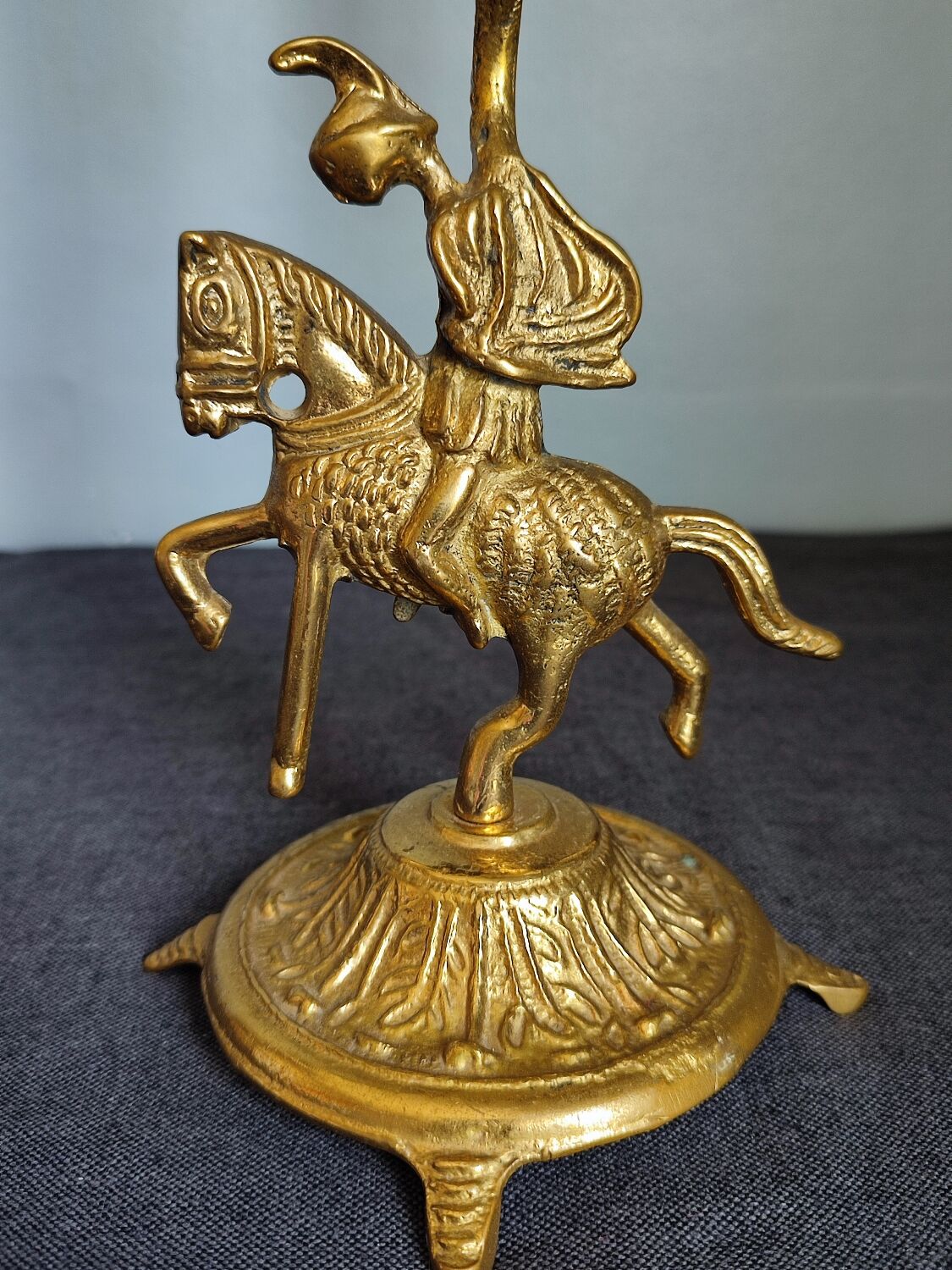 Set of two vintage jumper candlesticks