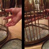 18th century brass Parrot cage