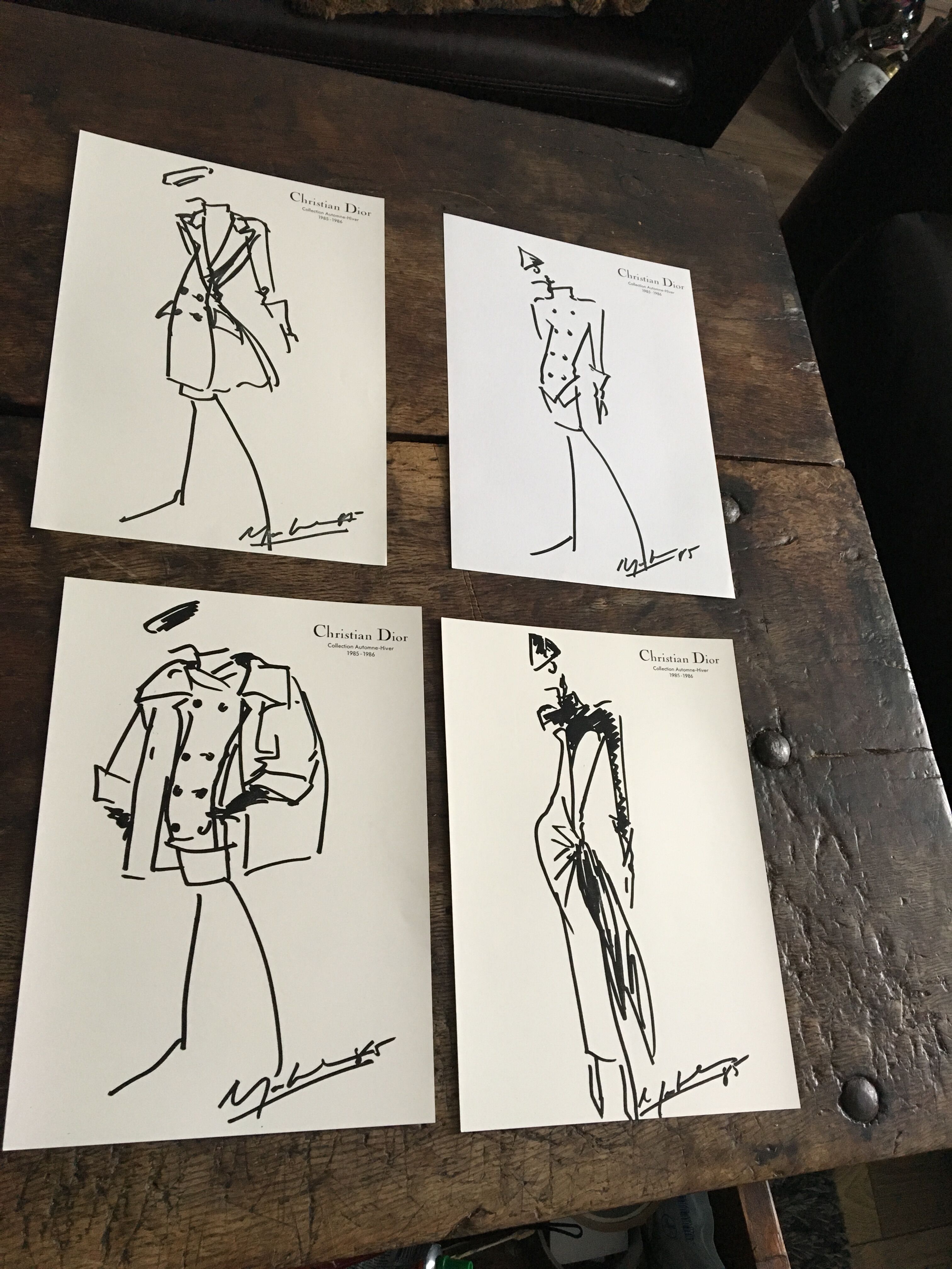 Christian Dior: pretty press fashion illustration - spring collection - summer 1984