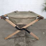 Military folding camp bed