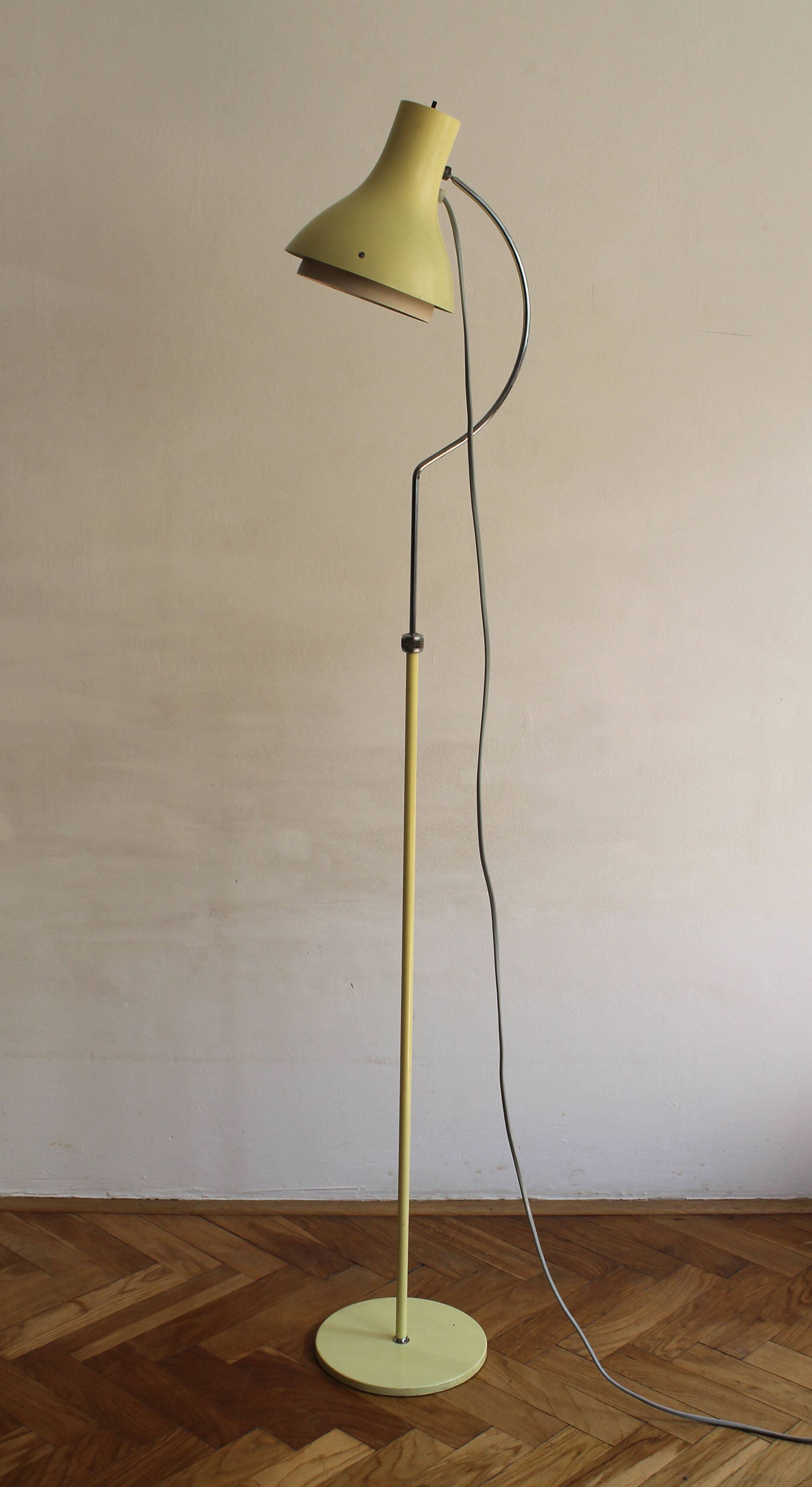 1960's Mid Century Floor Lamp by Josef Hurka