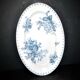 SARREGUEMINES FLORE Large Oval Platter with blue flower decoration U&C 36cm