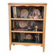 Renovated green cedar wood bookshelf