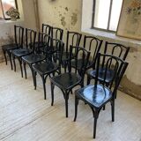 Lot 11 black Baumann bistro chairs