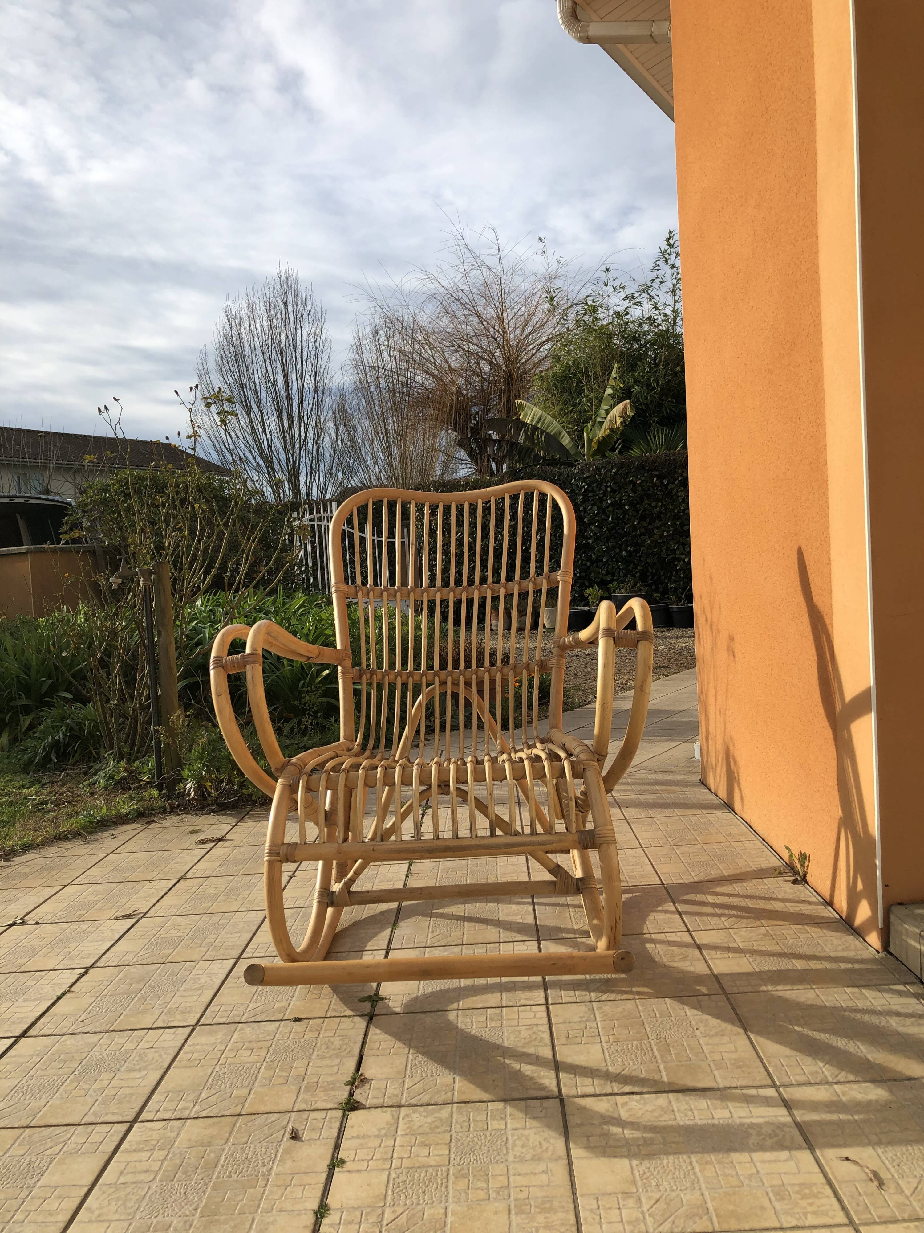 Rattan rocking chair