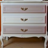 Dresser to the pastel colors and soft