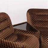 Groupe de sièges modulaires italiens modernes du milieu du siècle, années 1970