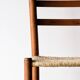 4 vintage brutalist chairs in the style of Perriand, 1960s 1970s.