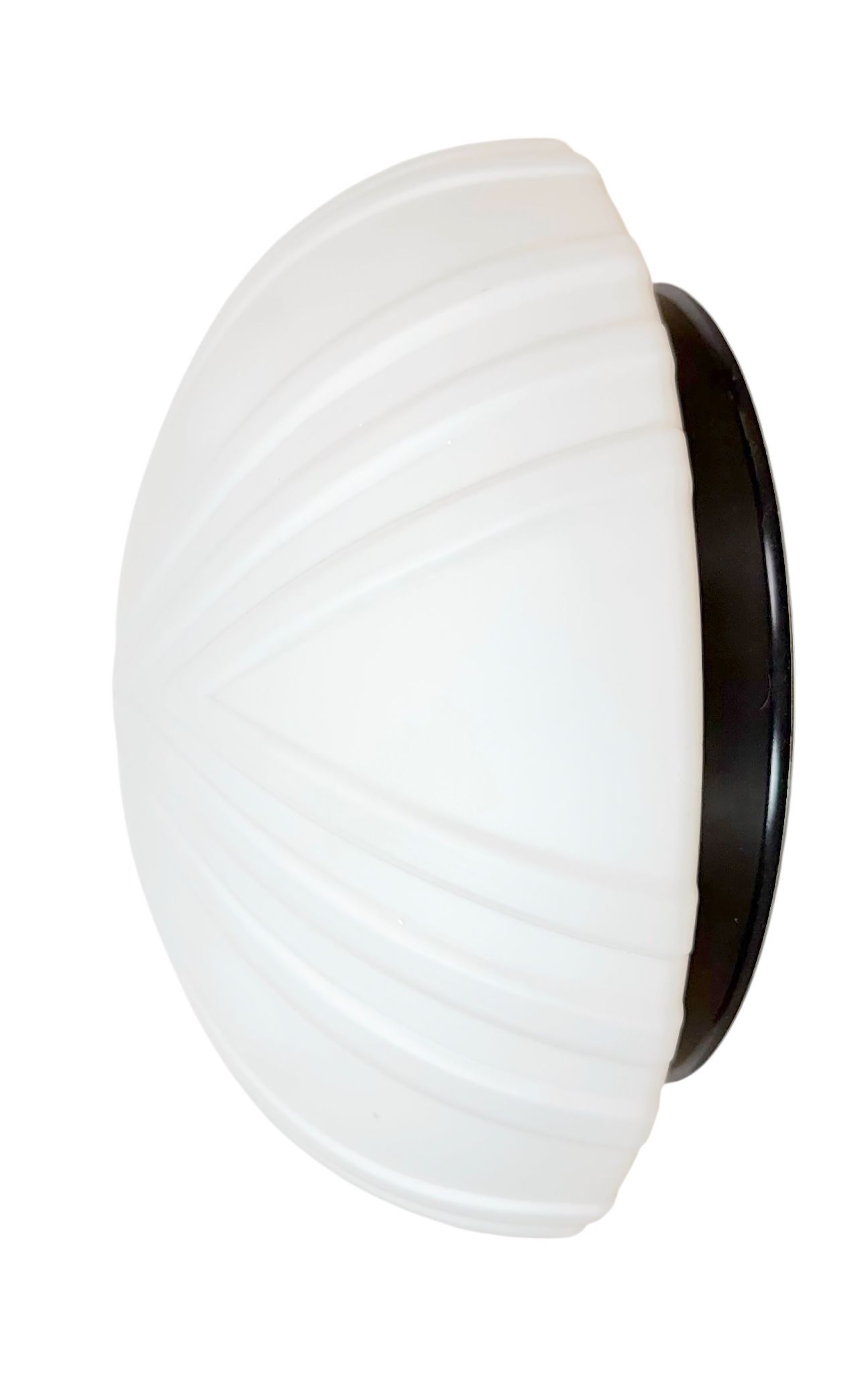 Vintage Wall Or Ceiling Light with Milk Glass, 1970s