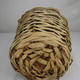 Vintage rattan wicker bottle
