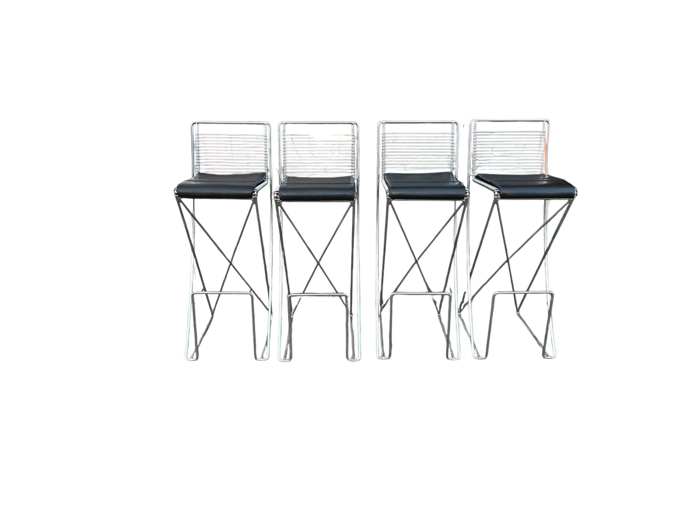 4 tabourets de bar par Till Behrens pour Shlubach
