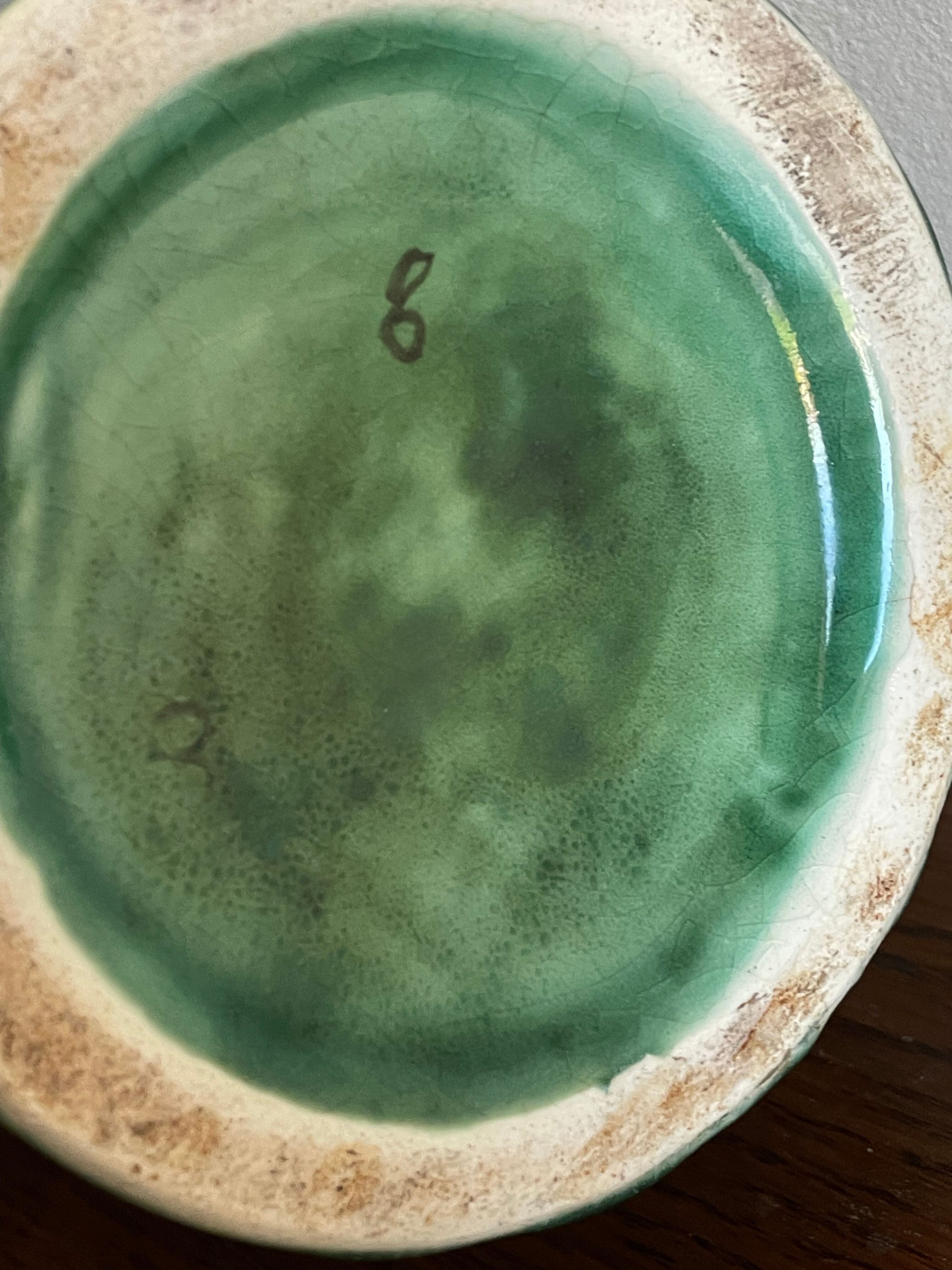 Gustave Bihl Czechoslovakia vase with 2 Art Nouveau handles