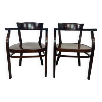 Chaises de bureau no.6048 et no.6148 par Otto Wagner pour Thonet