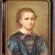 Portrait of a young woman from the Napoleonic III era.