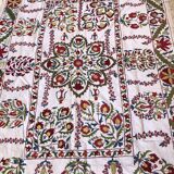 Suzani silk carpet 115x173cm