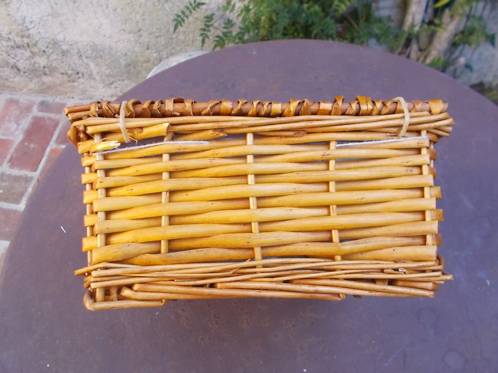 Wicker suitcase