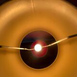 Lampadaire unique en verre de Murano. Design années 60.