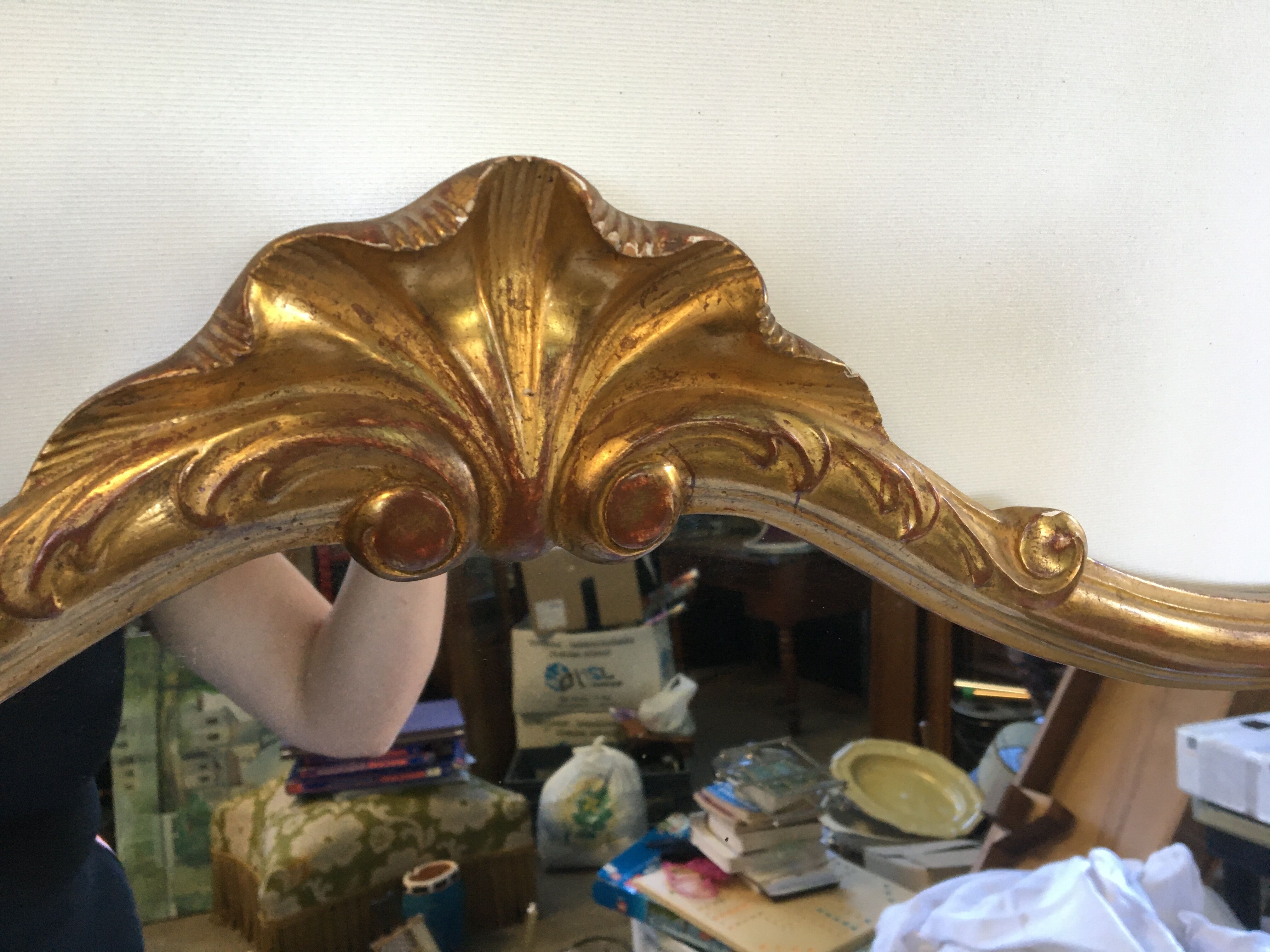 Gilded wooden mirror  - 69x95cm