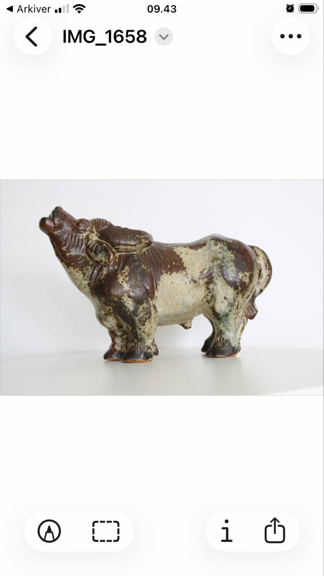 One-of-a-kind monumental pair: ultra-rare knud kyhn water buffaloes –