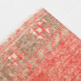Tapis turc rouge pâle, 75x385cm