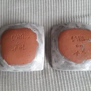 1 set of 2 ceramic Corsican catchalls