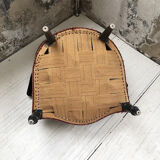 Napoleon III burgundy velvet armchair