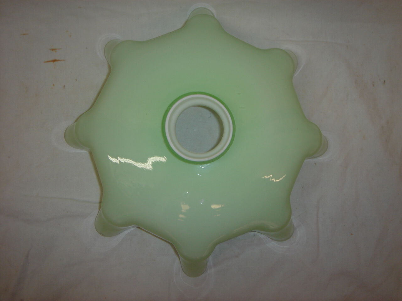 Green opaline lampshade