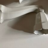 Pair of porcelain wall lights 1950 bathroom