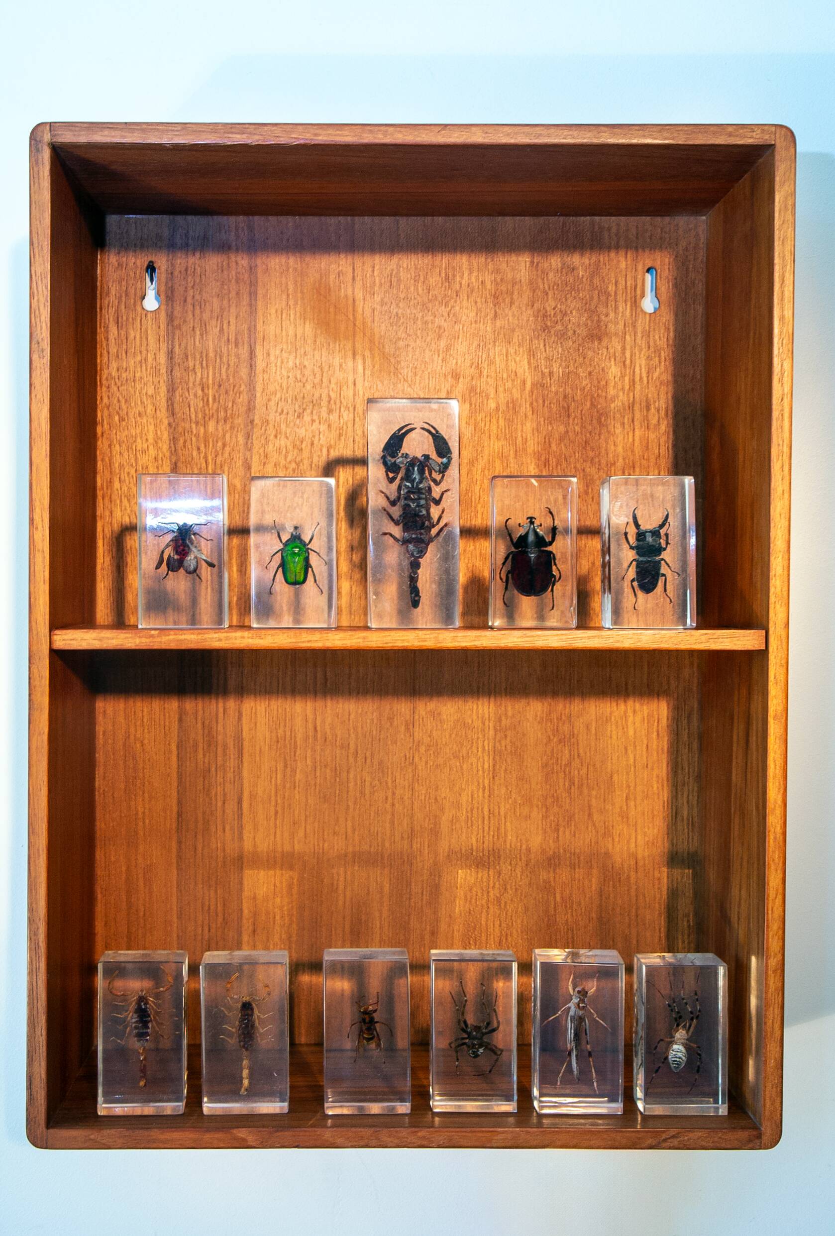 Scandinavian shelving unit in solid teak from the 1960s.