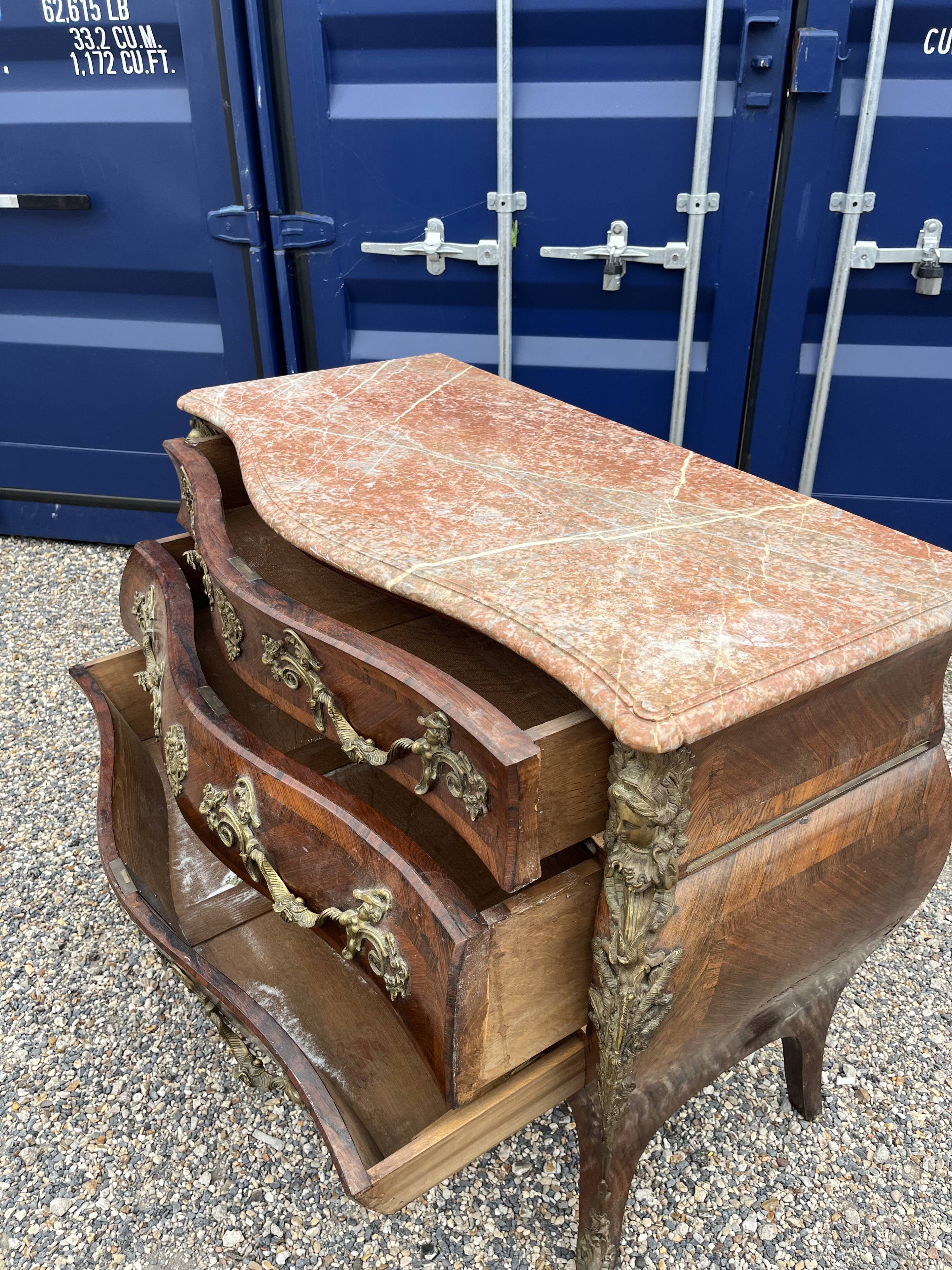 Louis XV style chest of drawers