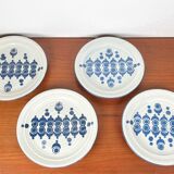 Mid-century German ceramic plates by Ceramano, 1960s, set of 4.