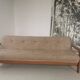 Banquette day bed en chêne design 1970