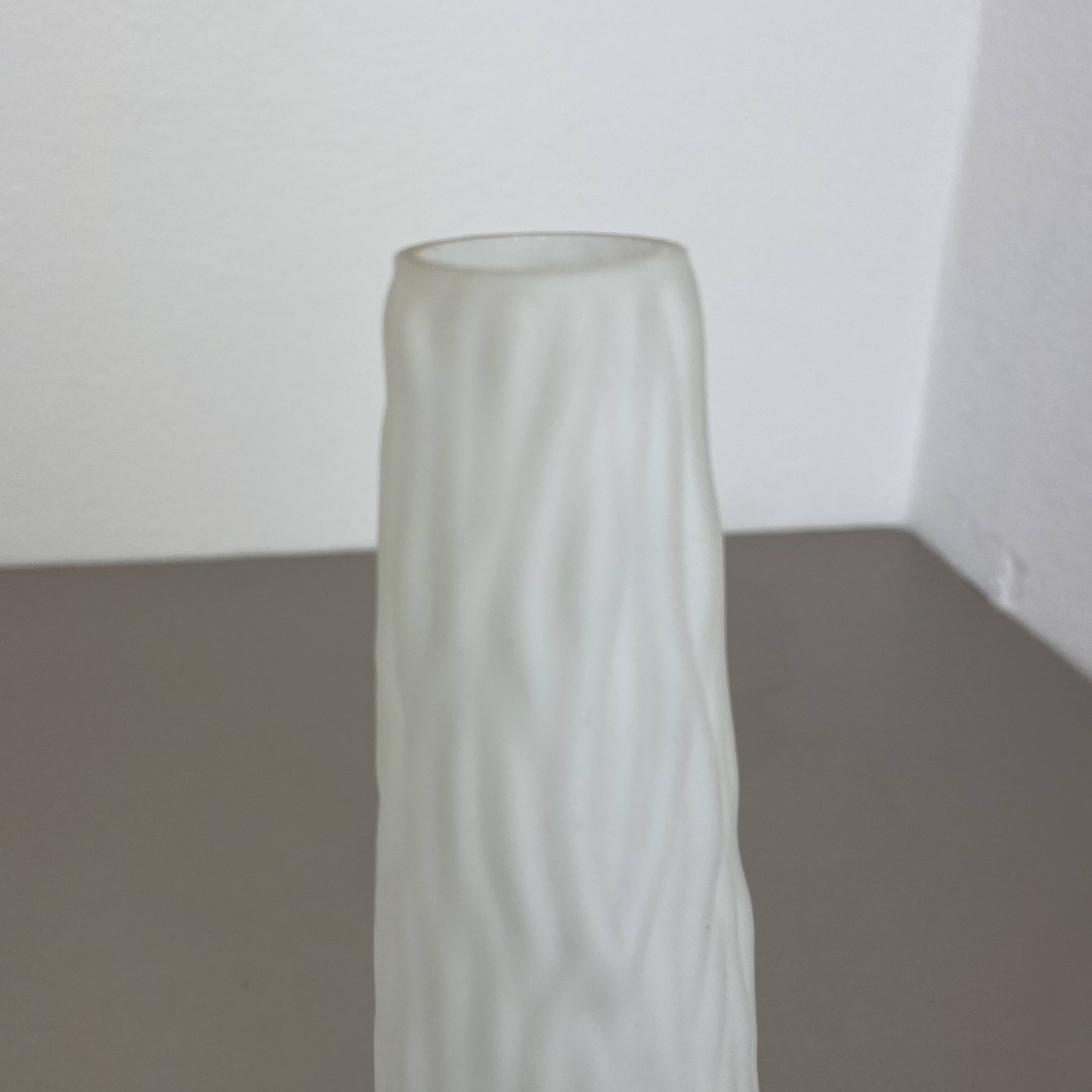 Set of 2 "cone" glass and brass table light, italy 1950s