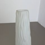 Set of 2 "cone" glass and brass table light, italy 1950s