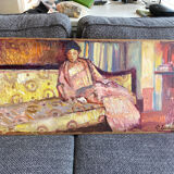 Portrait of a seated woman by Patrice Landauer