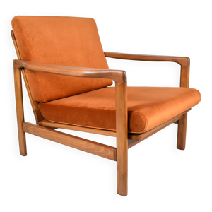 fauteuil scandinave d'origine - velours