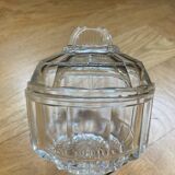 Sucrier en verre moulé