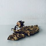 Gold wall candle holder