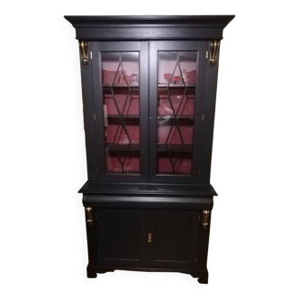 Vitrine bibliothèque anglaise hauteur 225cm
