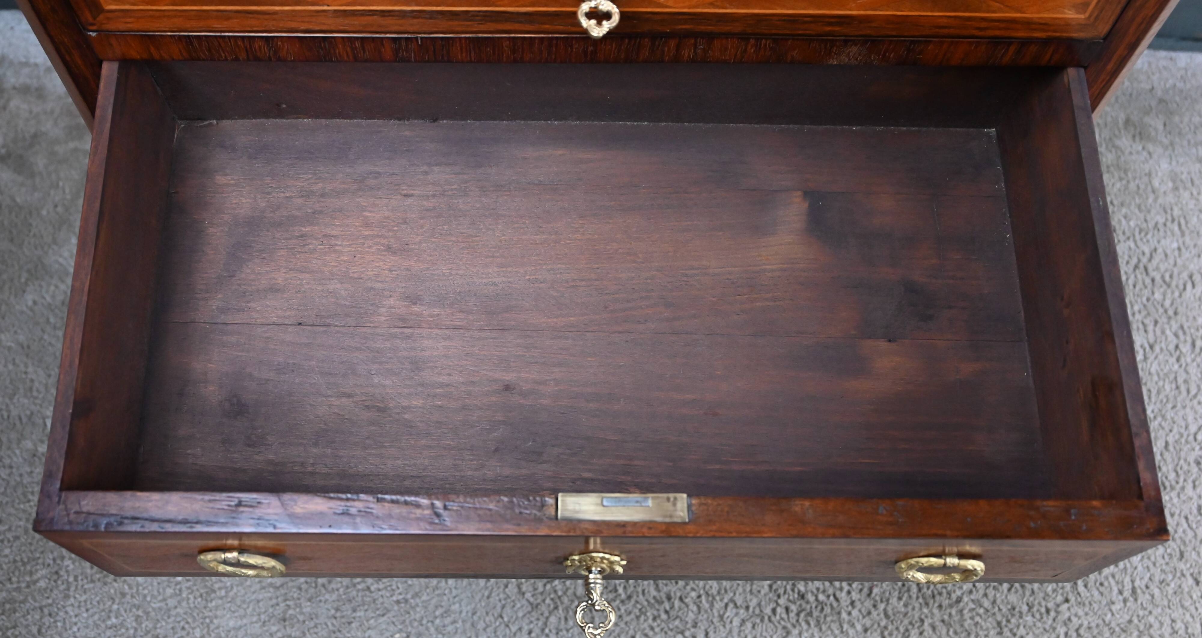 Marquetry Commode, Transitional Style Louis XV Louis XVI – Mid 20th Century