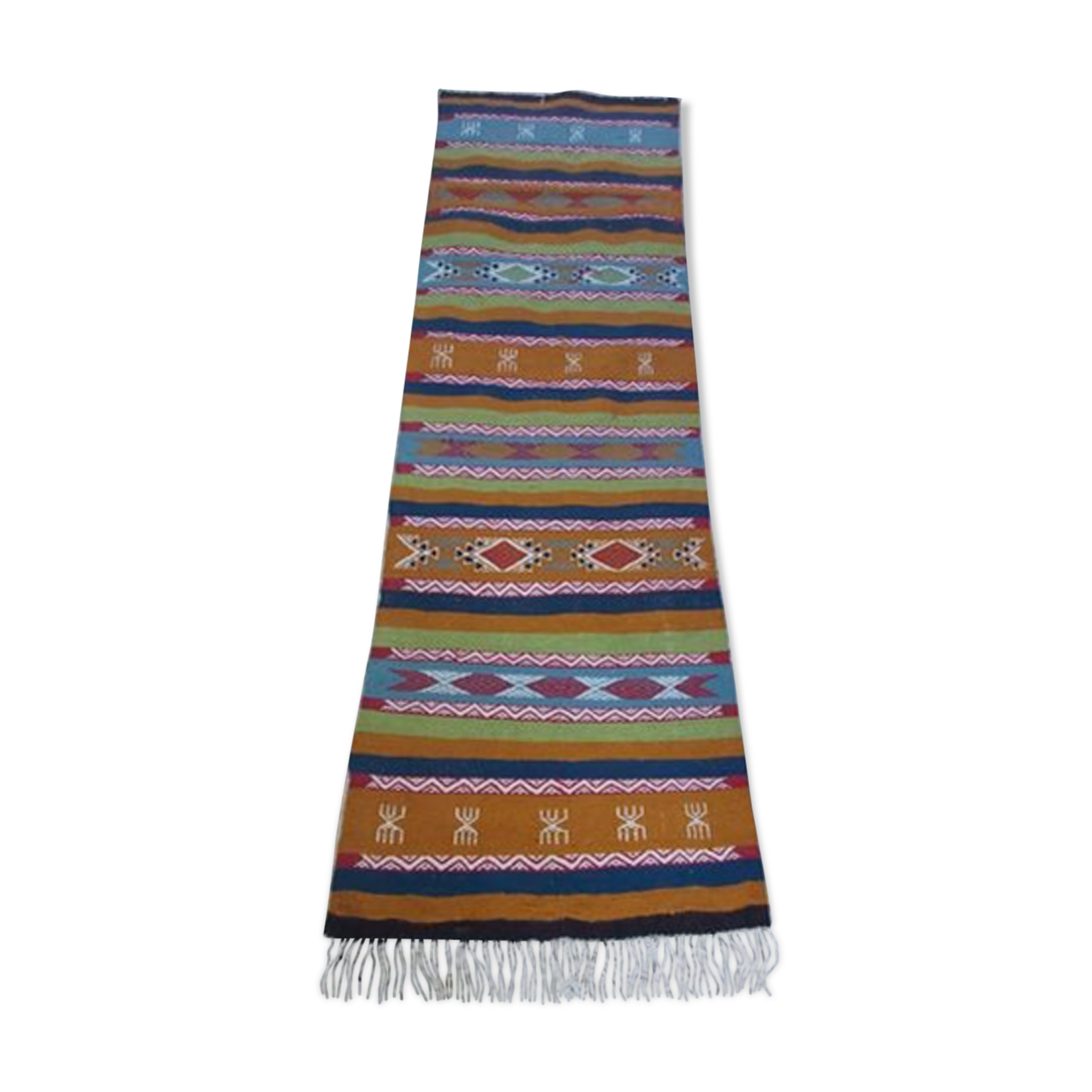 Handmade Berber handmade kilim corridor carpet 200x60cm