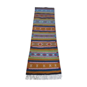 Handmade Berber handmade kilim corridor carpet 200x60cm