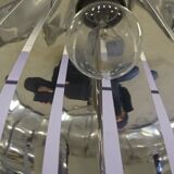 Chandelier 70s aluminum suspension