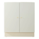 Expressive sideboard by interlübke, 1960s, white, very good vintage condition