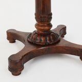 Victorian Burl Wood Folding Card Table, UK, 19th Century