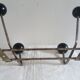 Coat rack in wood and metal