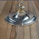 Vintage chandelier in silver-plated metal