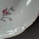 12 white plates with apple blossom motifs, Sologne porcelain