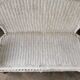 Banquette en rotin blanc