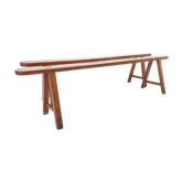 Pair of farm cherrywood benches